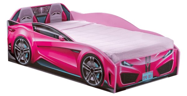 Cilek Spyder Pink Autós Gyerekágy (70x130 Cm) Default Title