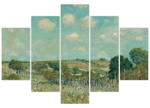 Kép - Alfred Sisley, Meadow, reprodukciók (150x105 cm)