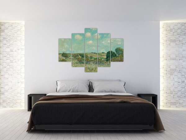 Kép - Alfred Sisley, Meadow, reprodukciók (150x105 cm)