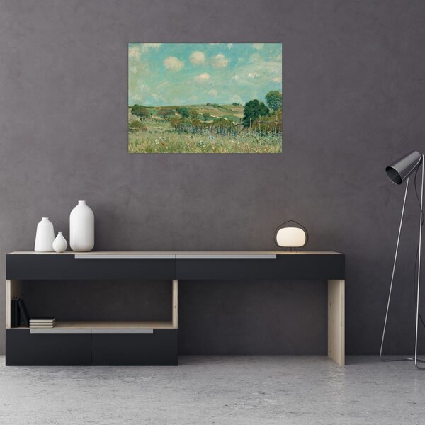 Kép - Alfred Sisley, Meadow, reprodukciók (70x50 cm)