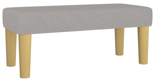 VidaXL Rugós Ágy - Világosszürke - 100x200 cm