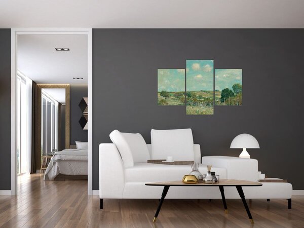 Kép - Alfred Sisley, Meadow, reprodukciók (90x60 cm)