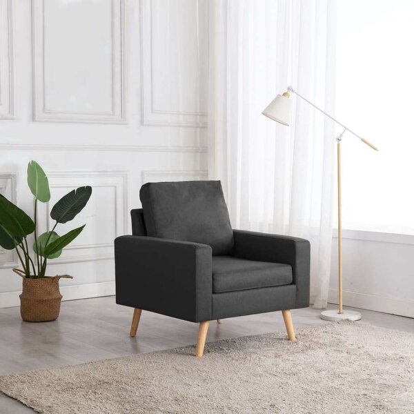 VidaXL Sötétszürke Szövet Karosszék - Modern Design