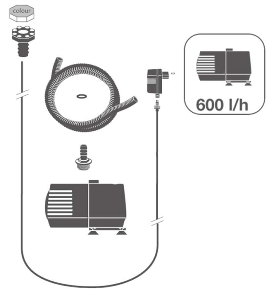 Ubbink OSLO Sellő Szökőkút - 78cm