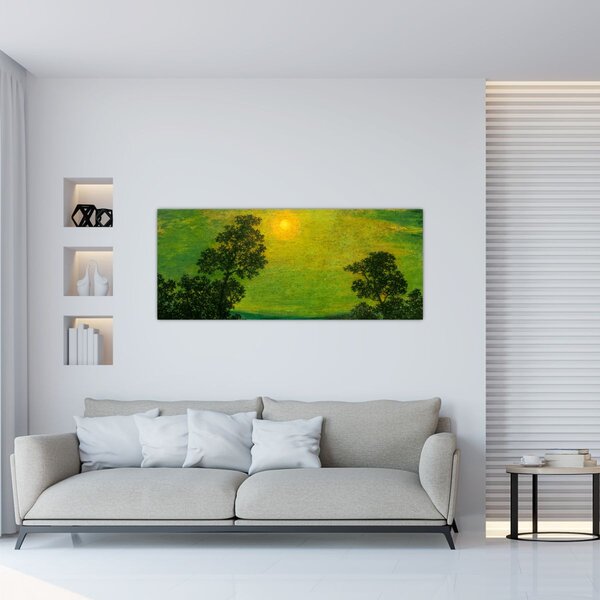 Kép - Imitator of Ralph Albert Blakelock, Moonlight, reprodukciók (120x50 cm)