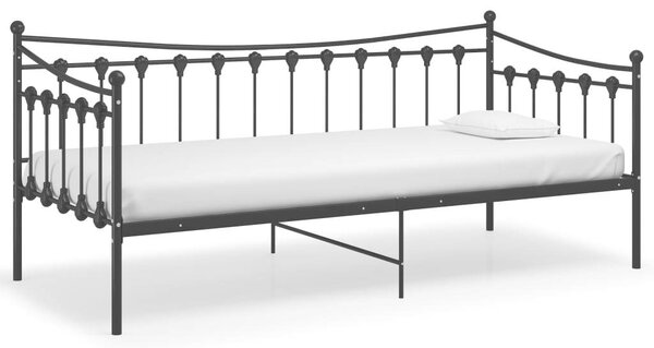 VidaXL Kanapéágy - Fém - Fekete - 90x200 cm