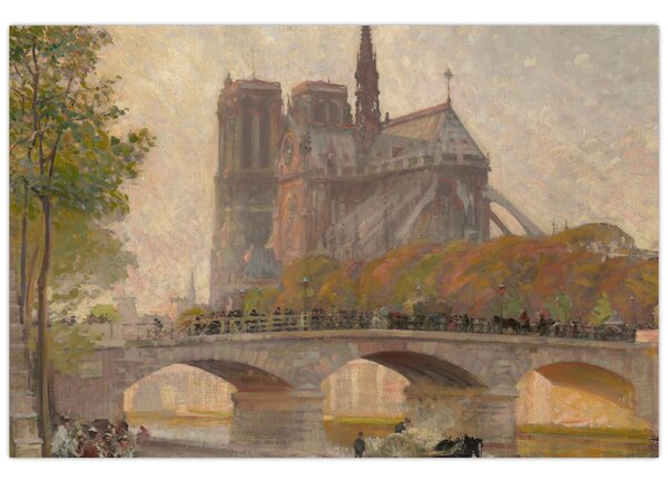 Kép - Robert William Vonnoh, Notre Dame de Paris, reprodukciók (90x60 cm)