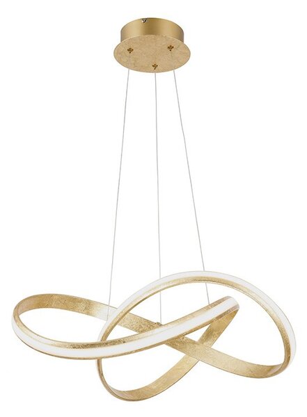 Design függőlámpa arany, LED-del 60 cm - Belinda