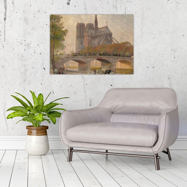 Kép - Robert William Vonnoh, Notre Dame de Paris, reprodukciók (70x50 cm)