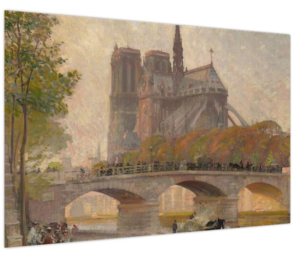 Kép - Robert William Vonnoh, Notre Dame de Paris, reprodukciók (90x60 cm)