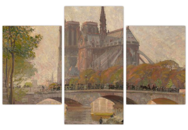 Kép - Robert William Vonnoh, Notre Dame de Paris, reprodukciók (90x60 cm)