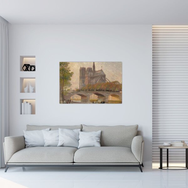 Kép - Robert William Vonnoh, Notre Dame de Paris, reprodukciók (90x60 cm)