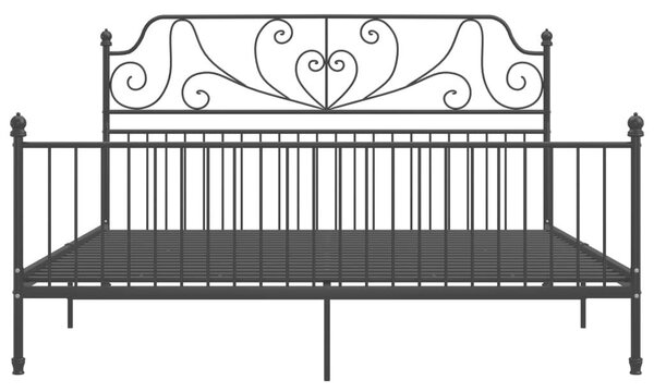 VidaXL fekete fém ágykeret 200 x 200 cm