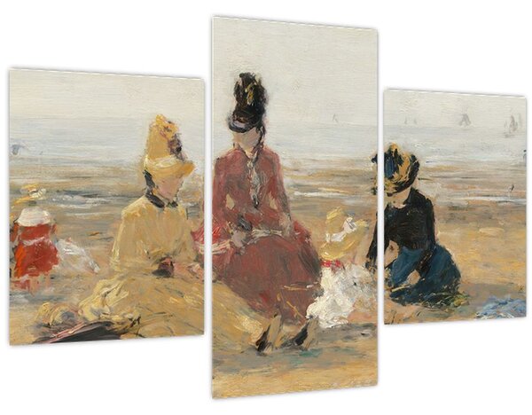 Kép - Eugène Boudin, On the Beach, Trouville, reprodukciók (90x60 cm)