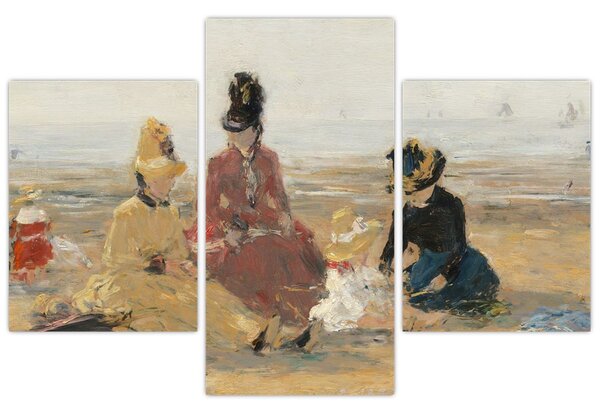 Kép - Eugène Boudin, On the Beach, Trouville, reprodukciók (90x60 cm)