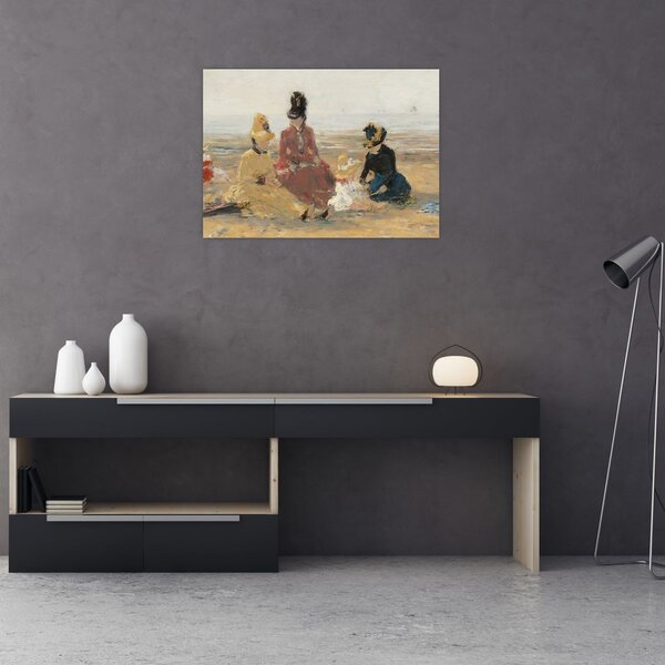 Kép - Eugène Boudin, On the Beach, Trouville, reprodukciók (70x50 cm)