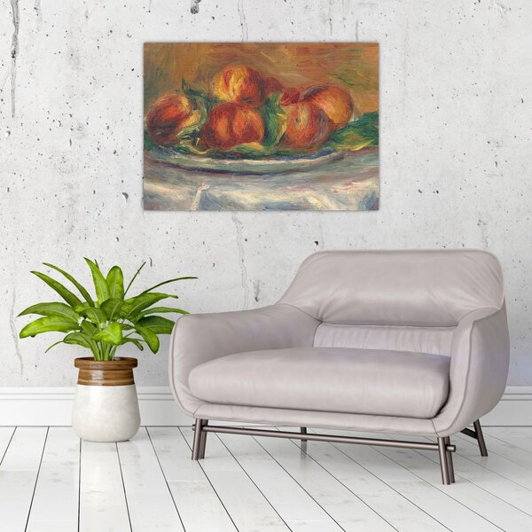 Kép - Auguste Renoir, Peaches on a Plate, reprodukciók (70x50 cm)