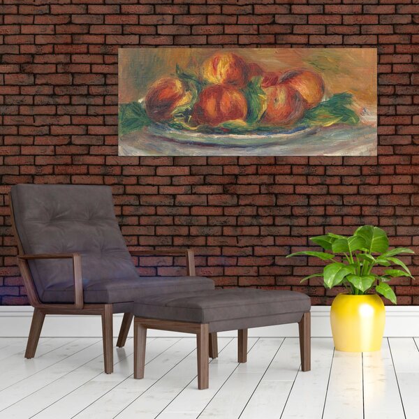 Kép - Auguste Renoir, Peaches on a Plate, reprodukciók (120x50 cm)