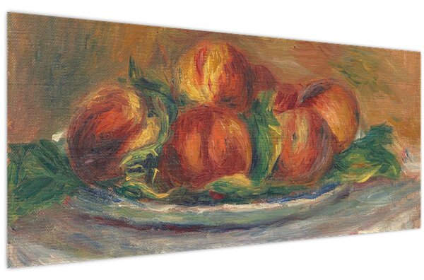 Kép - Auguste Renoir, Peaches on a Plate, reprodukciók (120x50 cm)