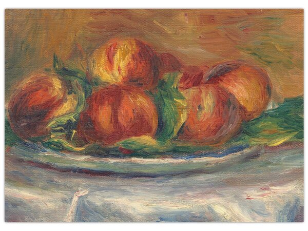 Kép - Auguste Renoir, Peaches on a Plate, reprodukciók (70x50 cm)