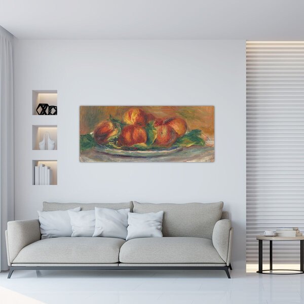 Kép - Auguste Renoir, Peaches on a Plate, reprodukciók (120x50 cm)