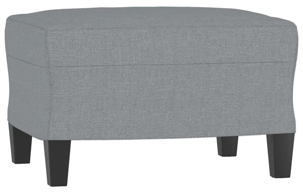 VidaXL világosszürke szövet kanapéfotel lábtartóval 60 cm