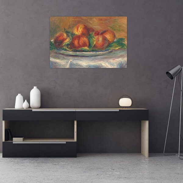 Kép - Auguste Renoir, Peaches on a Plate, reprodukciók (90x60 cm)