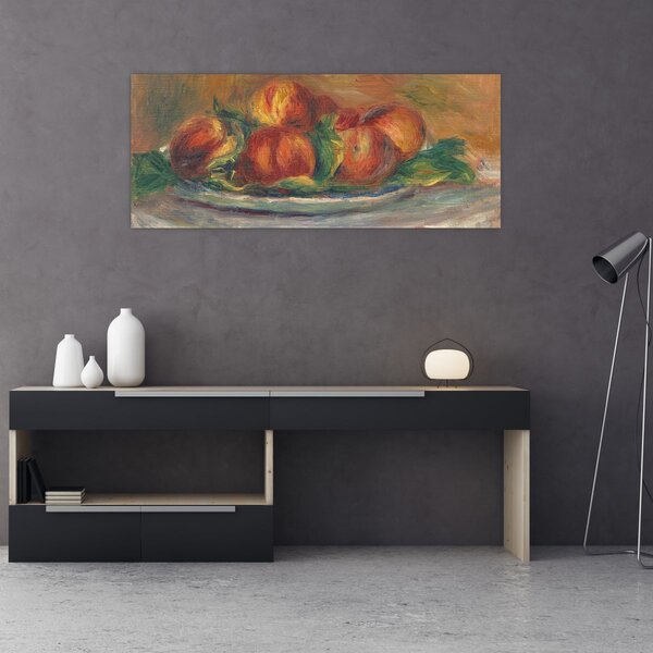 Kép - Auguste Renoir, Peaches on a Plate, reprodukciók (120x50 cm)