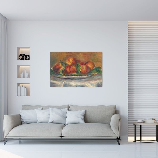 Kép - Auguste Renoir, Peaches on a Plate, reprodukciók (90x60 cm)