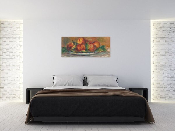 Kép - Auguste Renoir, Peaches on a Plate, reprodukciók (120x50 cm)