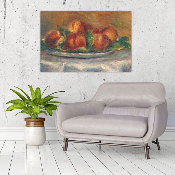 Kép - Auguste Renoir, Peaches on a Plate, reprodukciók (90x60 cm)