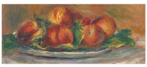 Kép - Auguste Renoir, Peaches on a Plate, reprodukciók (120x50 cm)