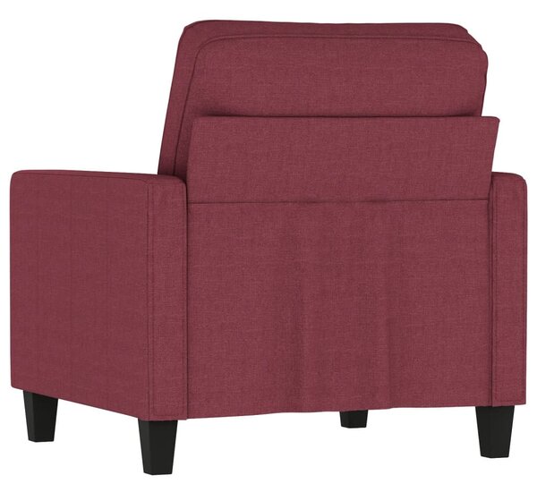 Bordó szövet kanapéfotel 60 cm