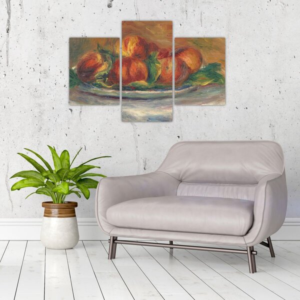 Kép - Auguste Renoir, Peaches on a Plate, reprodukciók (90x60 cm)