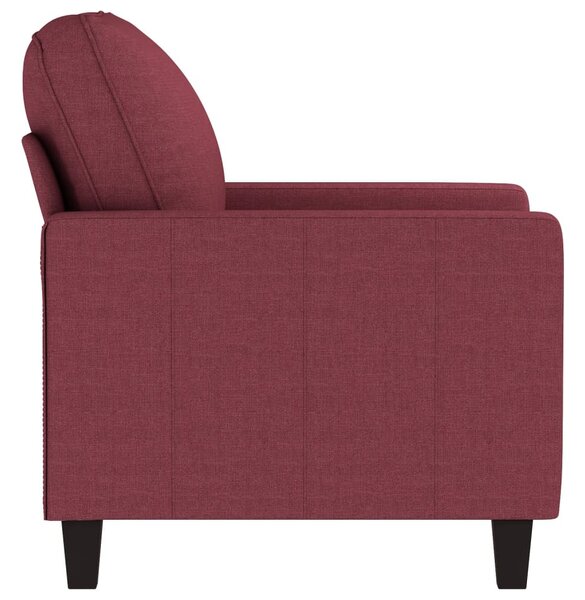Bordó szövet kanapéfotel 60 cm