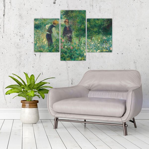 Kép - Auguste Renoir, Picking Flowers, reprodukciók (90x60 cm)