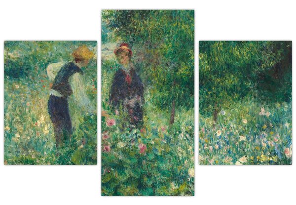 Kép - Auguste Renoir, Picking Flowers, reprodukciók (90x60 cm)