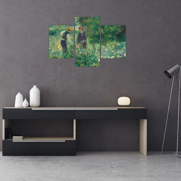 Kép - Auguste Renoir, Picking Flowers, reprodukciók (90x60 cm)
