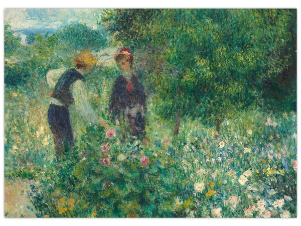 Kép - Auguste Renoir, Picking Flowers, reprodukciók (70x50 cm)