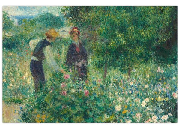 Kép - Auguste Renoir, Picking Flowers, reprodukciók (90x60 cm)