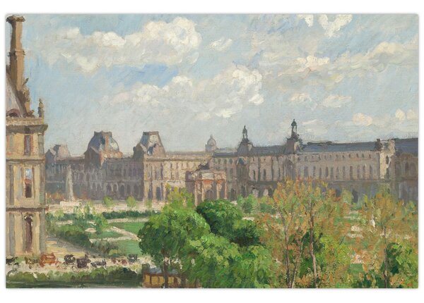 Kép - Camille Pissarro, Place du Carrousel, Paris, reprodukciók (90x60 cm)