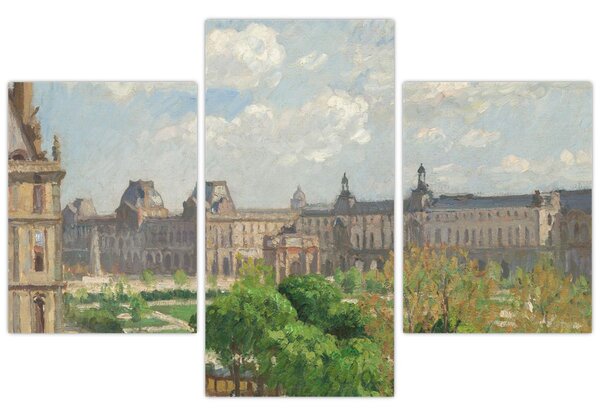 Kép - Camille Pissarro, Place du Carrousel, Paris, reprodukciók (90x60 cm)