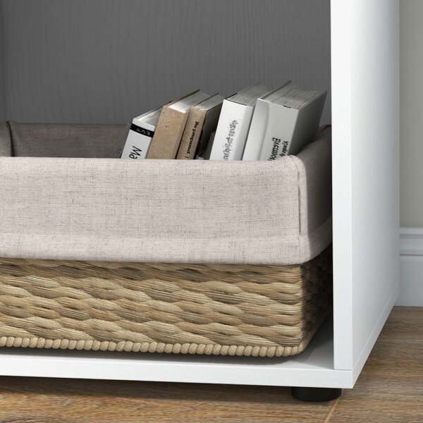Homcom sarokasztal, MDF, 117 x 83,5 x 76 cm, fehér