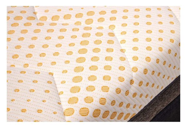 Best Sleep Ortopéd matrac, Yellow Diamond, 70x200x29 cm, 20+4+4+1, Poliuretán hab, latex hideg gél, hipoallergén, steppelt fedél, levehető, közepes szilárdság
