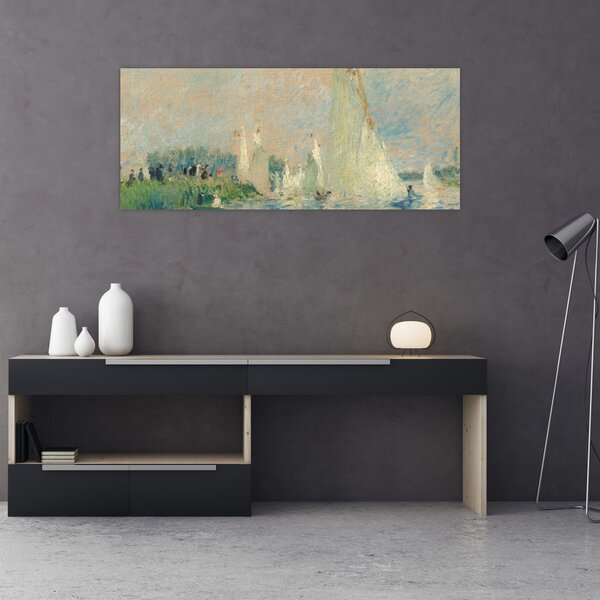 Kép - Auguste Renoir, Regatta at Argenteuil, reprodukciók (120x50 cm)