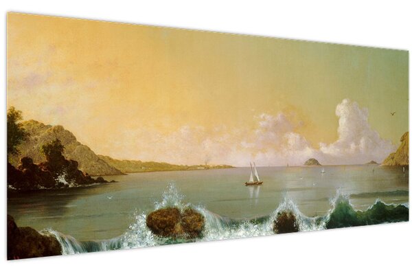 Kép - Martin Johnson Heade, Rio de Janeiro Bay, reprodukciók (120x50 cm)