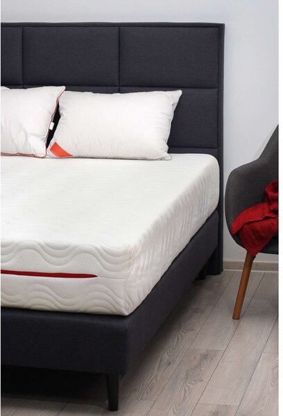 Best Sleep Ortopéd matrac Dream Waves, 70x190x25cm, poliuretán hab memóriával 7 cm, 7 komfortzóna, hipoallergén, megfordítható, közepes szilárdság
