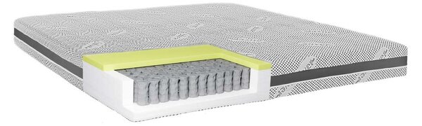 Best Sleep Ortopéd matrac , Silver Premier, 94x200x20cm, zsebrugók, megfordítható, levehető fedél, ezüst ion menet