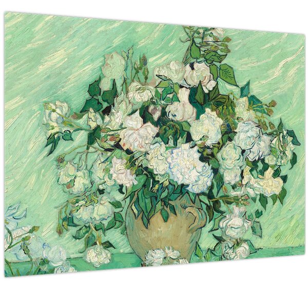 Kép - Vincent van Gogh, Roses, reprodukciók (70x50 cm)