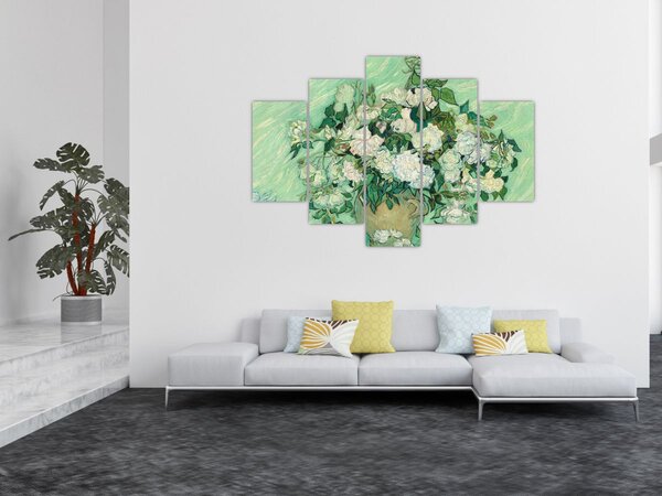 Kép - Vincent van Gogh, Roses, reprodukciók (150x105 cm)